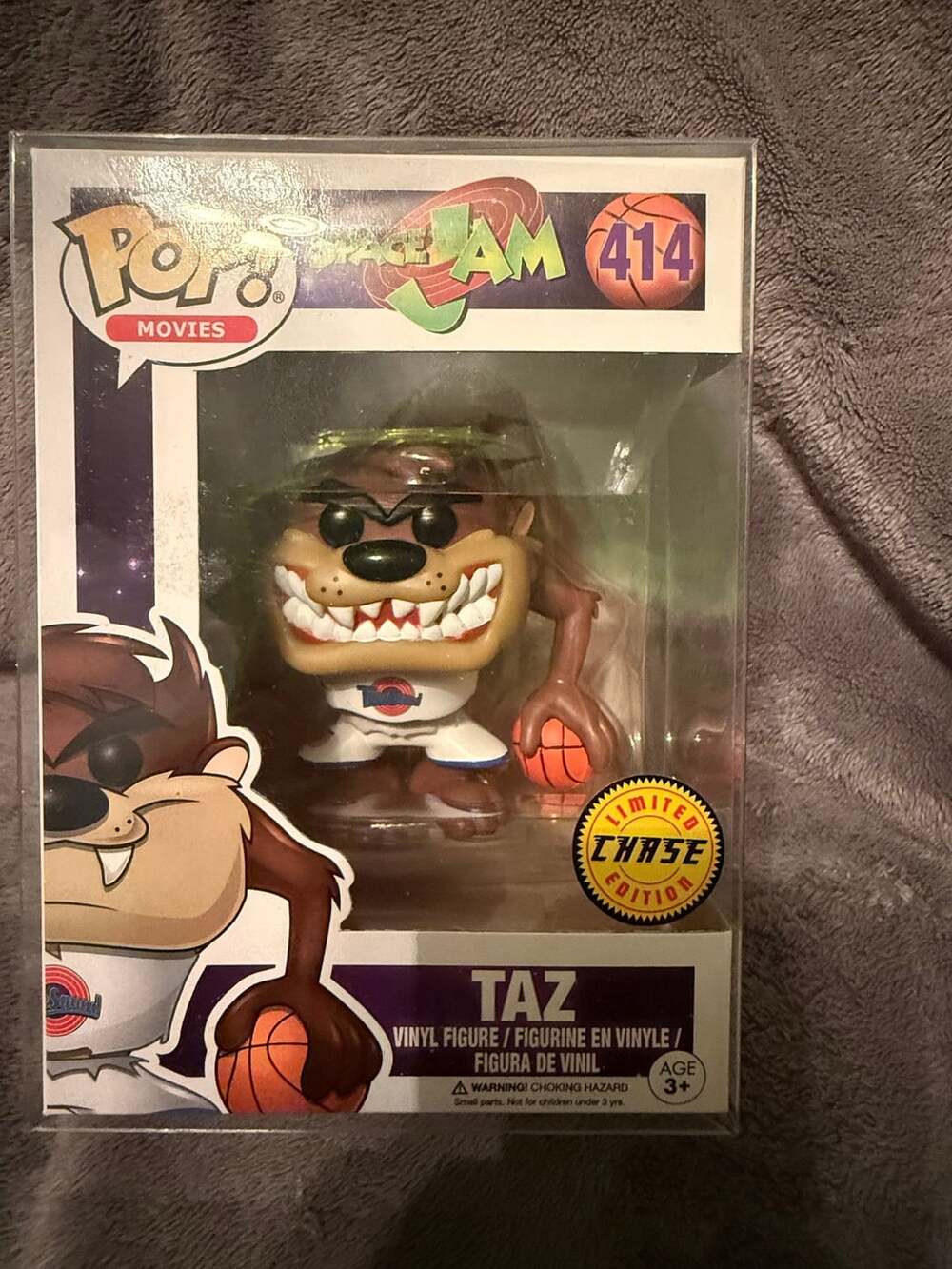 Funko Pop! Movies Space Jam Taz #414 Limited Chase Edition Vinyl Figure